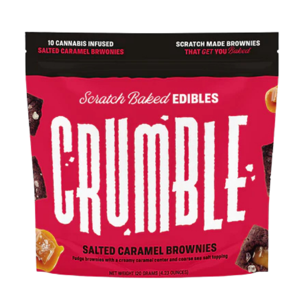 Crumble Edibles 10pk / 10mg D9 / Salted Caramel Brownies